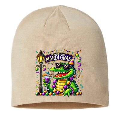 Mardigator Mardi Gras Alligator Costumemardi Gras Sustainable Beanie