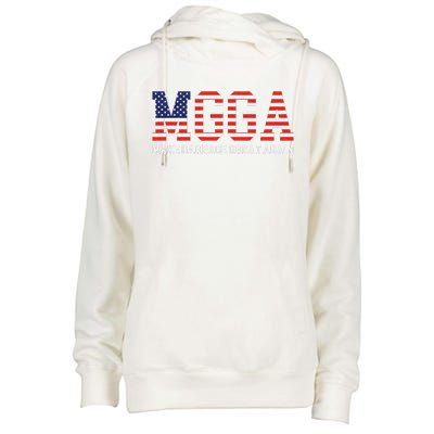 Mgga Make Garbage Great Again Womens Funnel Neck Pullover Hood