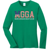 Mgga Make Garbage Great Again Ladies Long Sleeve Shirt