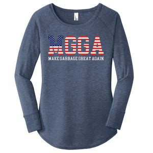 Mgga Make Garbage Great Again Women's Perfect Tri Tunic Long Sleeve Shirt