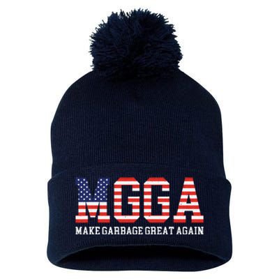 Mgga Make Garbage Great Again Pom Pom 12in Knit Beanie