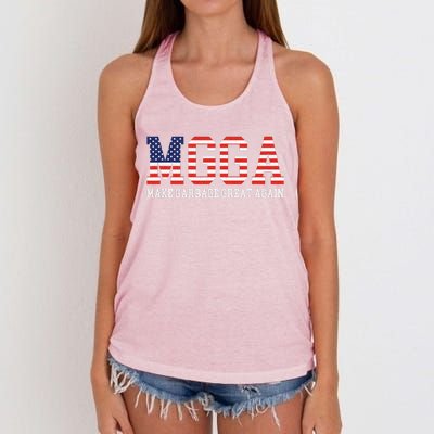 Mgga Make Garbage Great Again Women's Knotted Racerback Tank