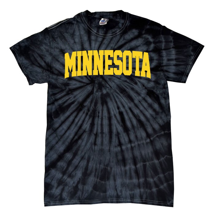 Minnesota Maroon Gold Throwback Tie-Dye T-Shirt