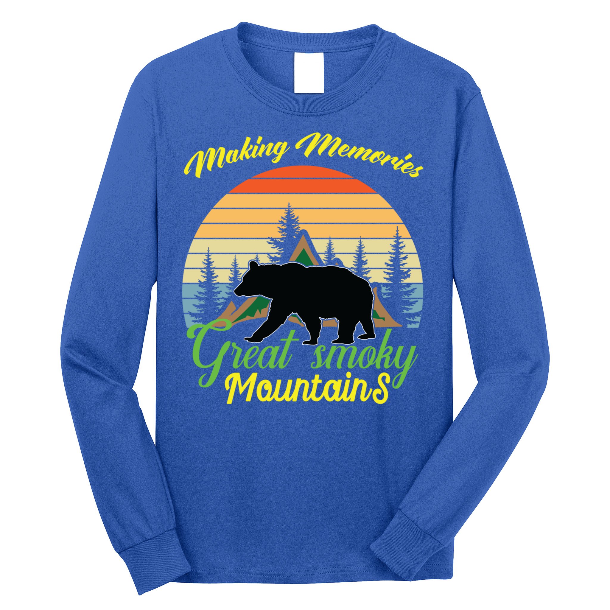 Making Memories Great Smoky Mountains Bear Tennessee Gift Long Sleeve Shirt
