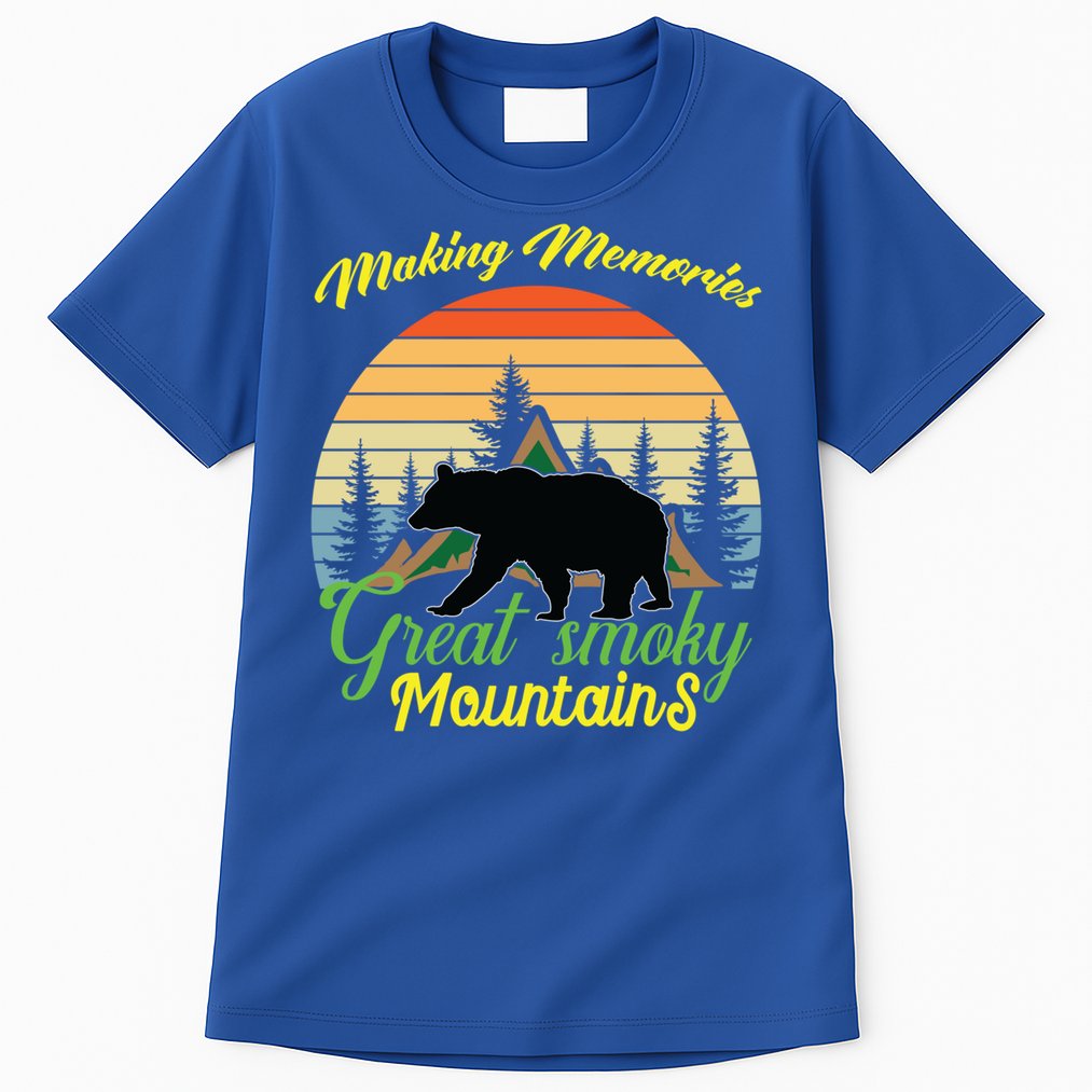 Making Memories Great Smoky Mountains Bear Tennessee Gift Tall T-Shirt