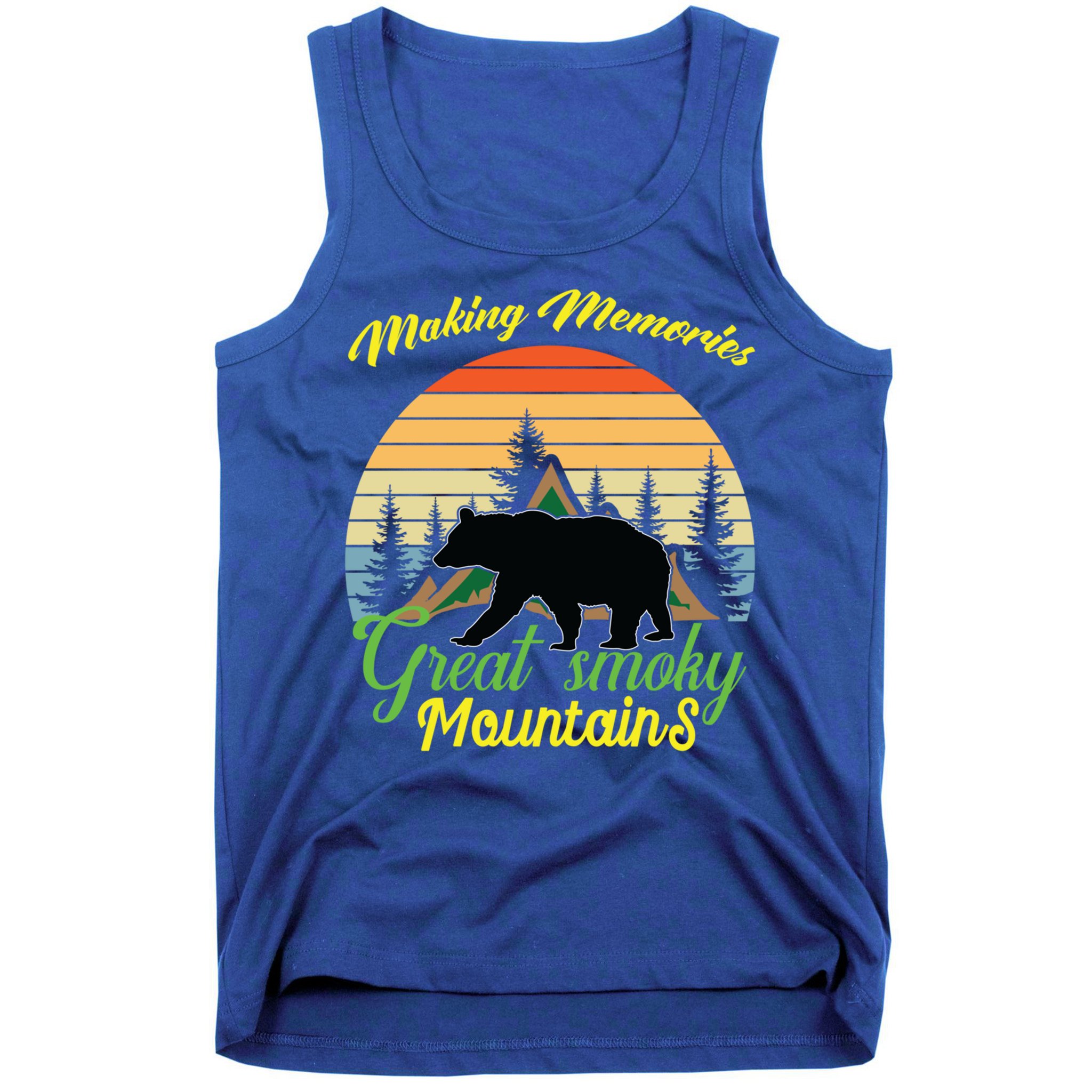 Making Memories Great Smoky Mountains Bear Tennessee Gift Tank Top