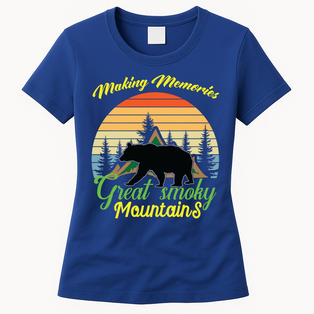 Making Memories Great Smoky Mountains Bear Tennessee Gift Womens T-Shirt