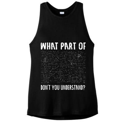 Mathematics Math Geek University Teacher Ironic Joke Ladies PosiCharge Tri-Blend Wicking Tank