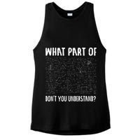 Mathematics Math Geek University Teacher Ironic Joke Ladies PosiCharge Tri-Blend Wicking Tank