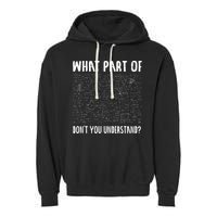 Mathematics Math Geek University Teacher Ironic Joke Garment-Dyed Fleece Hoodie