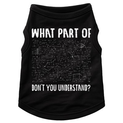 Mathematics Math Geek University Teacher Ironic Joke Doggie Tank