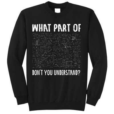 Mathematics Math Geek University Teacher Ironic Joke Sweatshirt