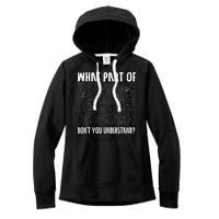 Mathematics Math Geek University Teacher Ironic Joke Women's Fleece Hoodie
