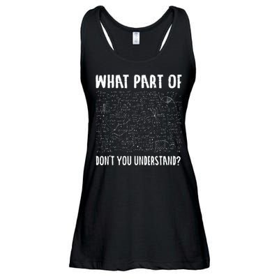 Mathematics Math Geek University Teacher Ironic Joke Ladies Essential Flowy Tank