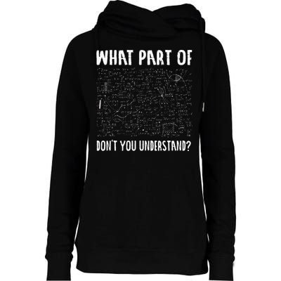 Mathematics Math Geek University Teacher Ironic Joke Womens Funnel Neck Pullover Hood