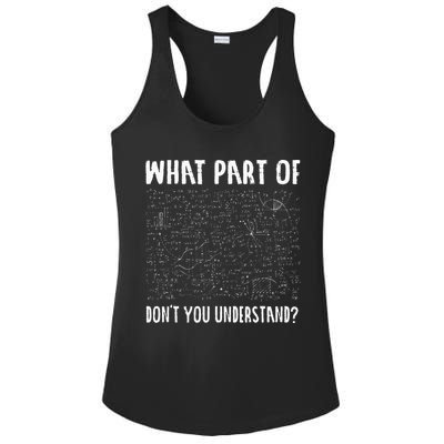 Mathematics Math Geek University Teacher Ironic Joke Ladies PosiCharge Competitor Racerback Tank