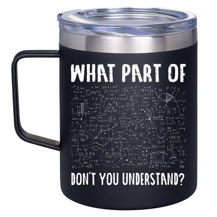 Mathematics Math Geek University Teacher Ironic Joke 12oz Stainless Steel Coffee Mug