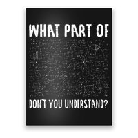 Mathematics Math Geek University Teacher Ironic Joke Poster