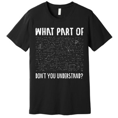 Mathematics Math Geek University Teacher Ironic Joke Premium T-Shirt