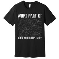 Mathematics Math Geek University Teacher Ironic Joke Premium T-Shirt