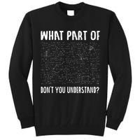 Mathematics Math Geek University Teacher Ironic Joke Tall Sweatshirt