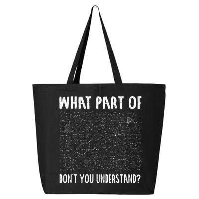 Mathematics Math Geek University Teacher Ironic Joke 25L Jumbo Tote