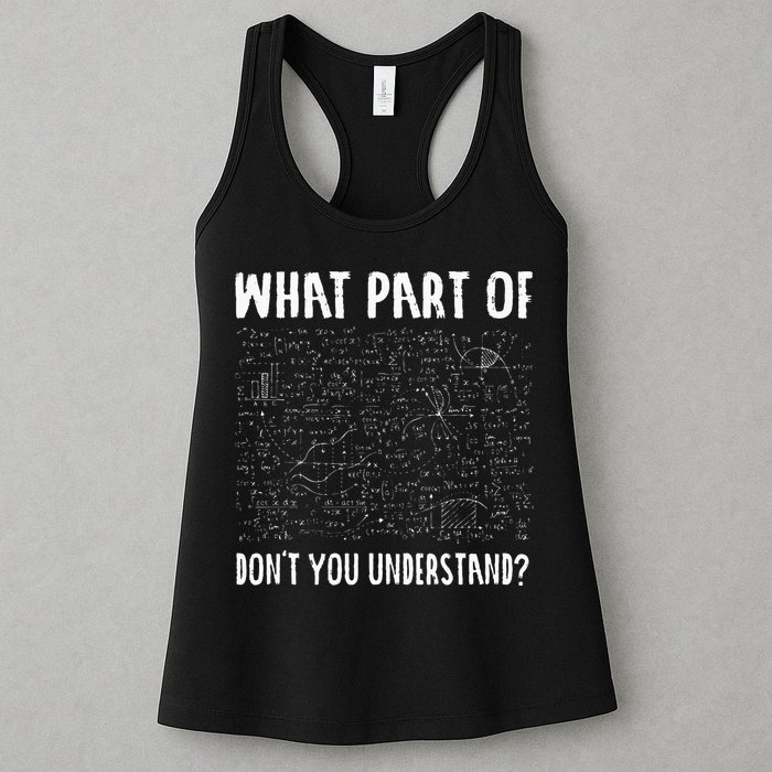 Mathematics Math Geek University Teacher Ironic Joke Womens Tank Top