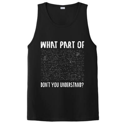 Mathematics Math Geek University Teacher Ironic Joke PosiCharge Competitor Tank