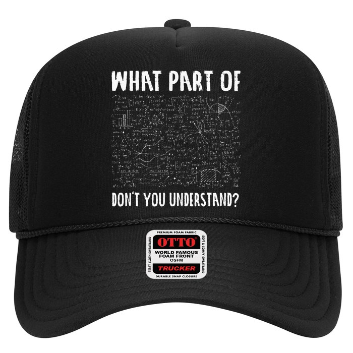 Mathematics Math Geek University Teacher Ironic Joke Trucker Hat