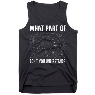 Mathematics Math Geek University Teacher Ironic Joke Tank Top