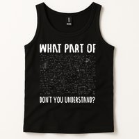 Mathematics Math Geek University Teacher Ironic Joke Tank Top