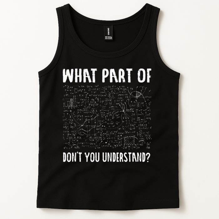 Mathematics Math Geek University Teacher Ironic Joke Tank Top