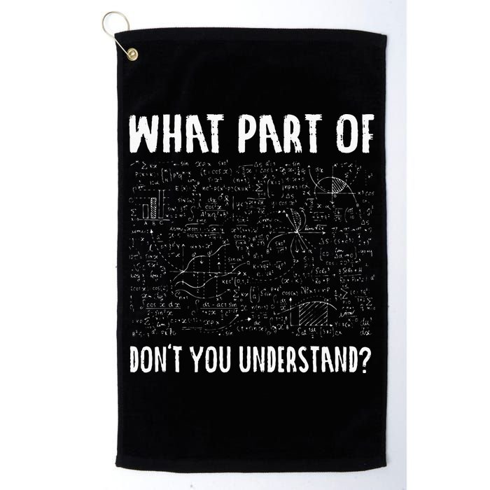 Mathematics Math Geek University Teacher Ironic Joke Golf Towel