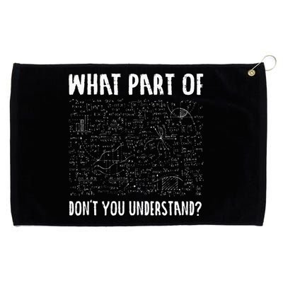 Mathematics Math Geek University Teacher Ironic Joke Grommeted Golf Towel