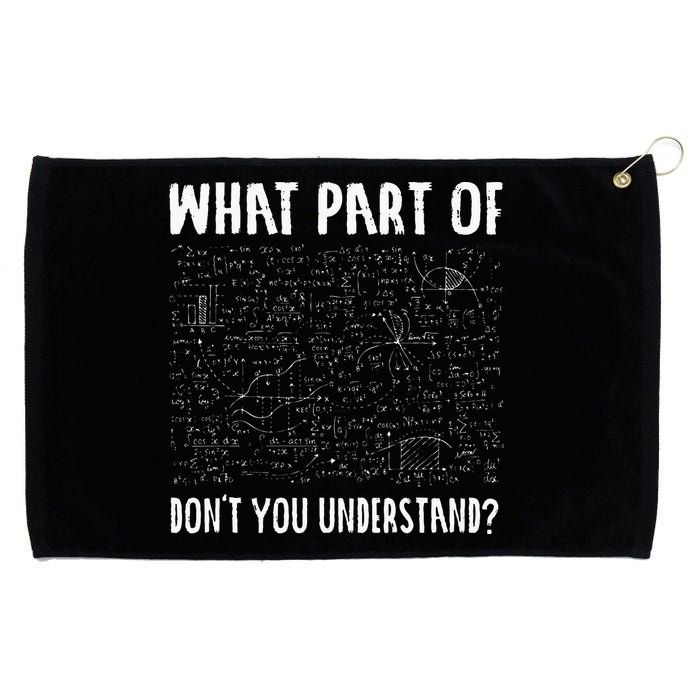 Mathematics Math Geek University Teacher Ironic Joke Grommeted Golf Towel