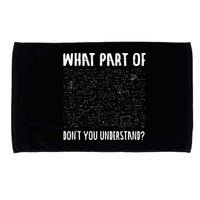 Mathematics Math Geek University Teacher Ironic Joke Microfiber Hand Towel