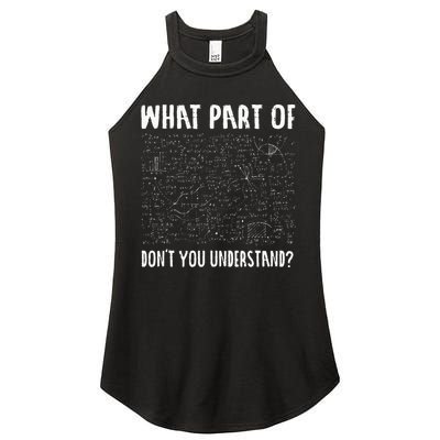 Mathematics Math Geek University Teacher Ironic Joke Women's Perfect Tri Rocker Tank