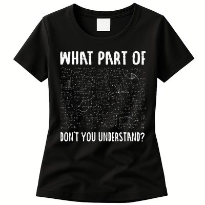 Mathematics Math Geek University Teacher Ironic Joke Womens T-Shirt