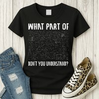 Mathematics Math Geek University Teacher Ironic Joke Womens T-Shirt