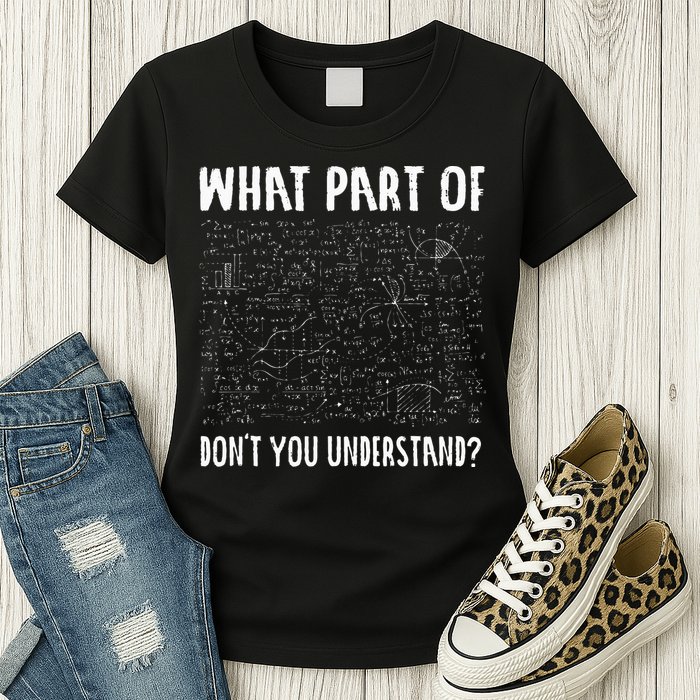 Mathematics Math Geek University Teacher Ironic Joke Womens T-Shirt