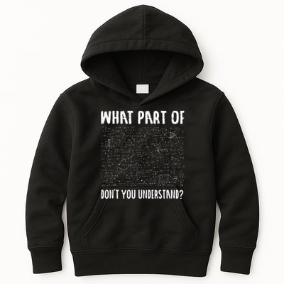 Mathematics Math Geek University Teacher Ironic Joke Kids Hoodie