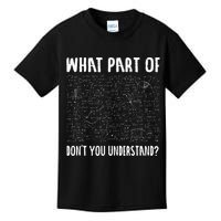 Mathematics Math Geek University Teacher Ironic Joke Kids T-Shirt