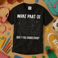 Mathematics Math Geek University Teacher Ironic Joke Kids T-Shirt