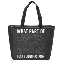 Mathematics Math Geek University Teacher Ironic Joke Zip Tote Bag