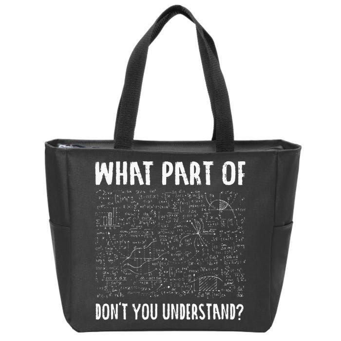 Mathematics Math Geek University Teacher Ironic Joke Zip Tote Bag