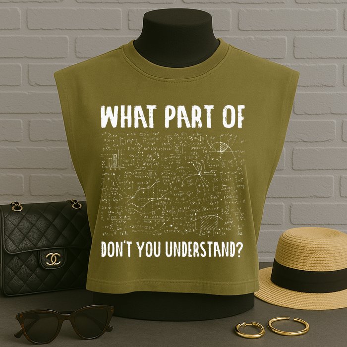 Mathematics Math Geek University Teacher Ironic Joke Garment-Dyed Women's Muscle Tee