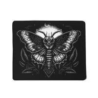 Moth Moon Geometry Heterocera Folkloric Wiccan Nature Goth Mousepad