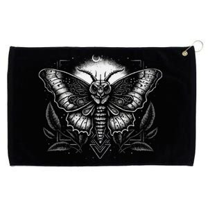 Moth Moon Geometry Heterocera Folkloric Wiccan Nature Goth Grommeted Golf Towel