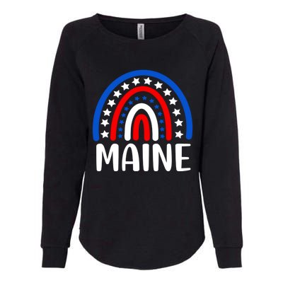 Maine Meaningful Gift I Love Maine Usa Meaningful Gift Womens California Wash Sweatshirt