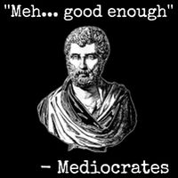 Memes Meh Good Enough Funny Meh Good Enough Mediocrates Demotivational Quote 16 in Basic Backpack